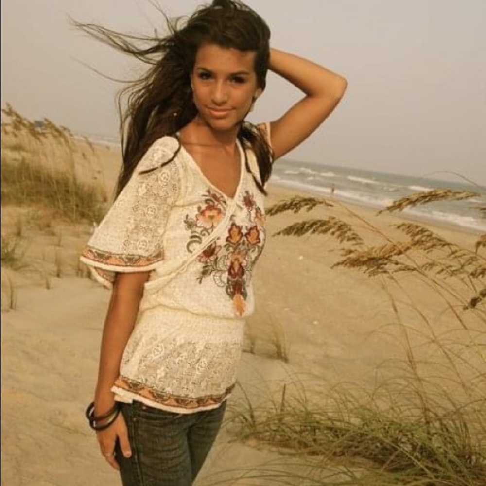 forever 21 boho lace top